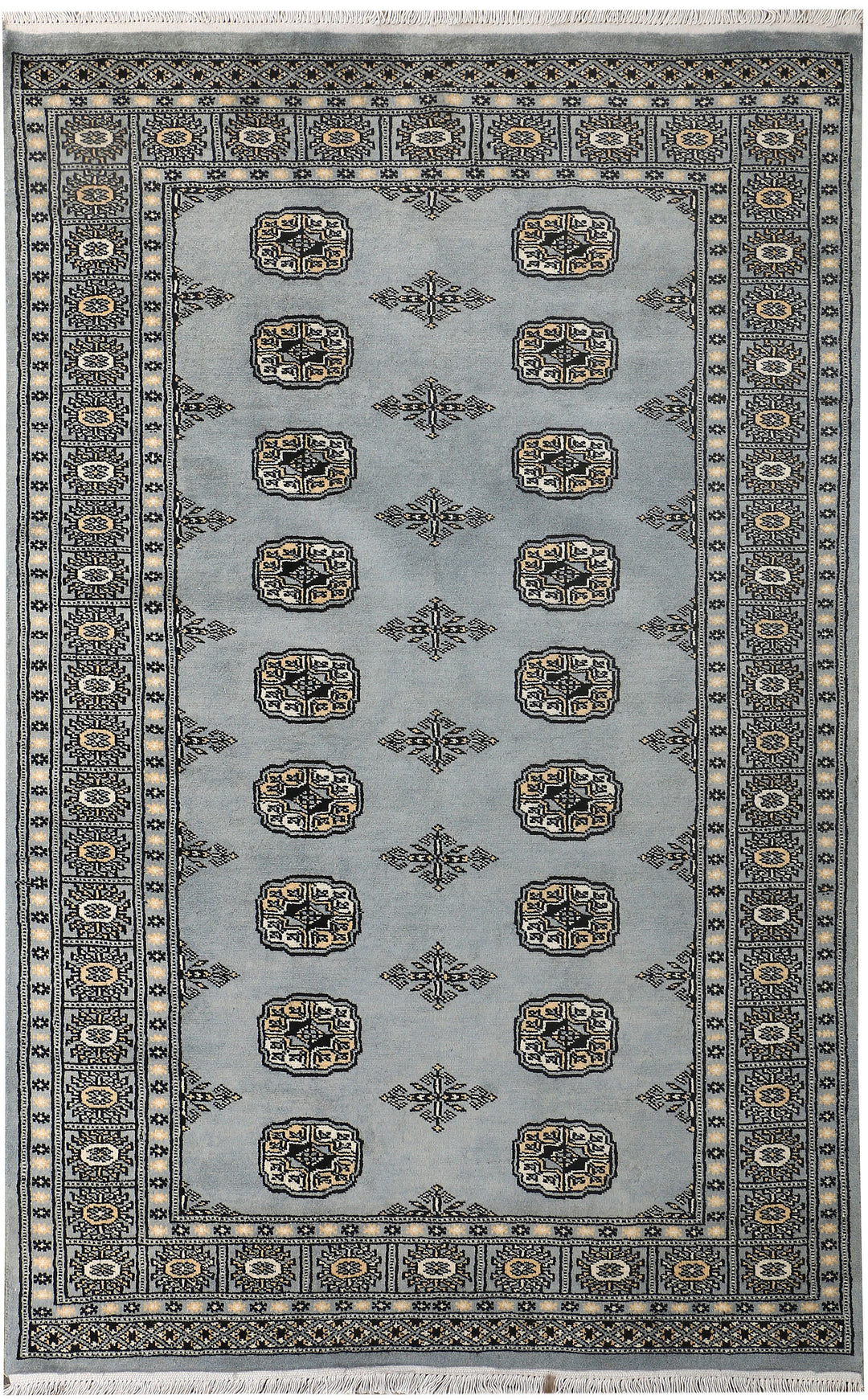 Light Slate Grey Bokhara 4' 1 x 6' 2 - No. 52278 - ALRUG Rug Store