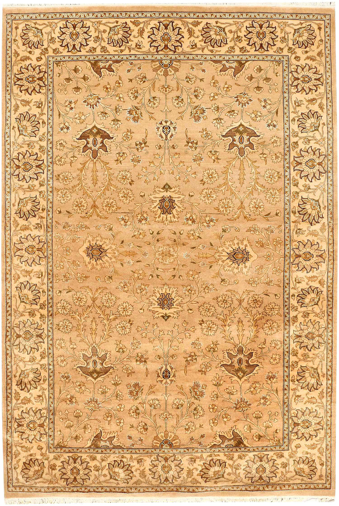 Wheat Mahal 4' 1 x 6' 1 - No. 52323 - ALRUG Rug Store