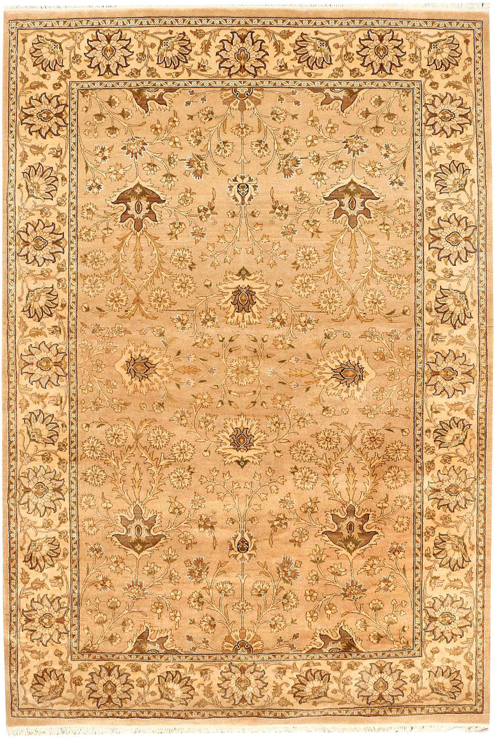 Wheat Mahal 4' 1 x 6' 1 - No. 52323 - ALRUG Rug Store
