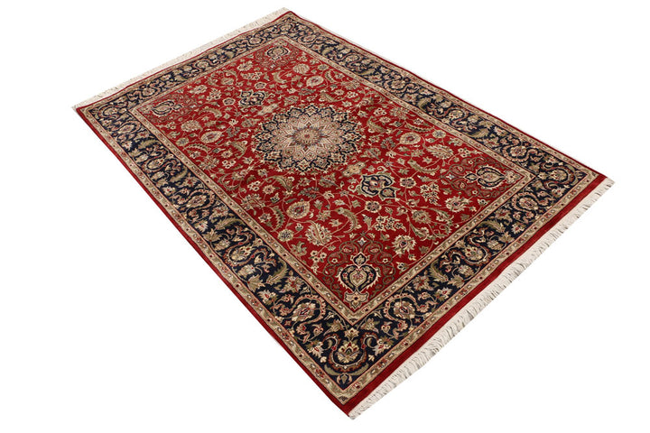 Firebrick Kashan 4' 1 x 6' 1 - No. 52324 - ALRUG Rug Store