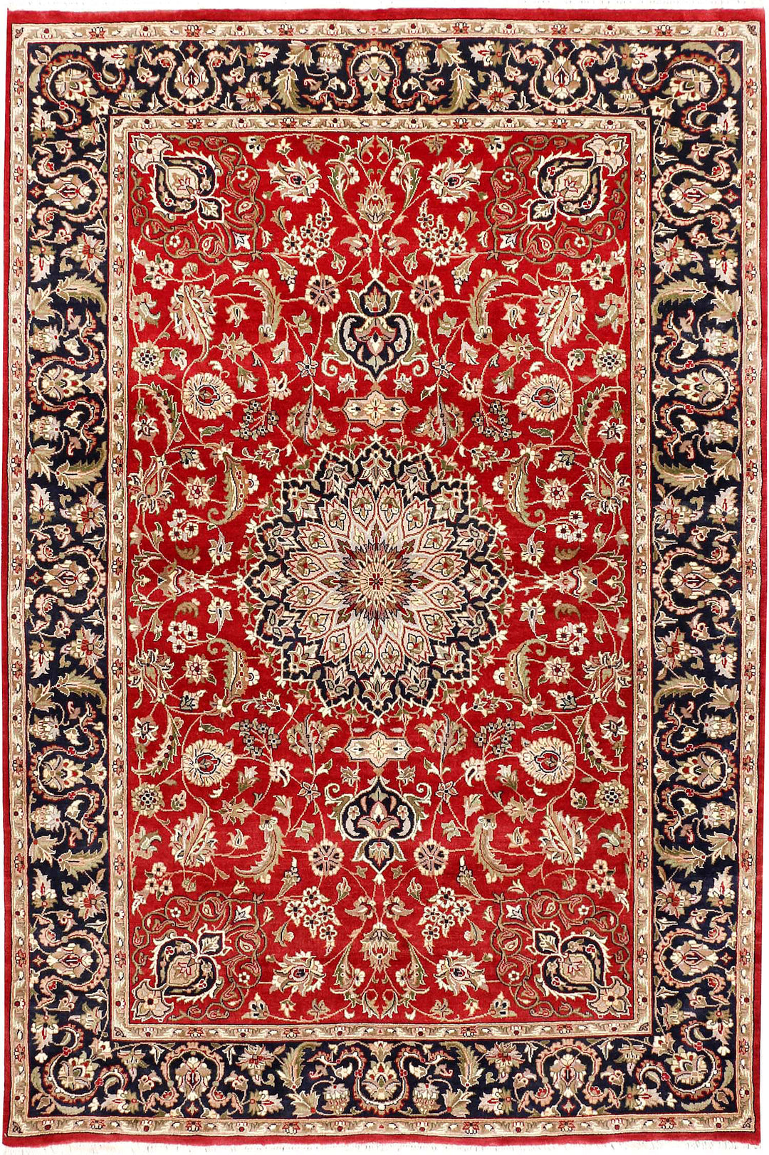 Firebrick Kashan 4' 1 x 6' 1 - No. 52324 - ALRUG Rug Store