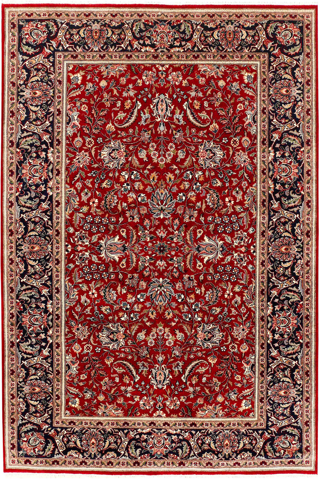 Maroon Mahal 4' 2 x 6' 1 - No. 52328 - ALRUG Rug Store