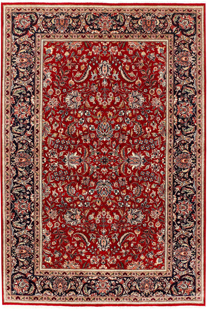 Maroon Mahal 4' 2 x 6' 1 - No. 52328 - ALRUG Rug Store