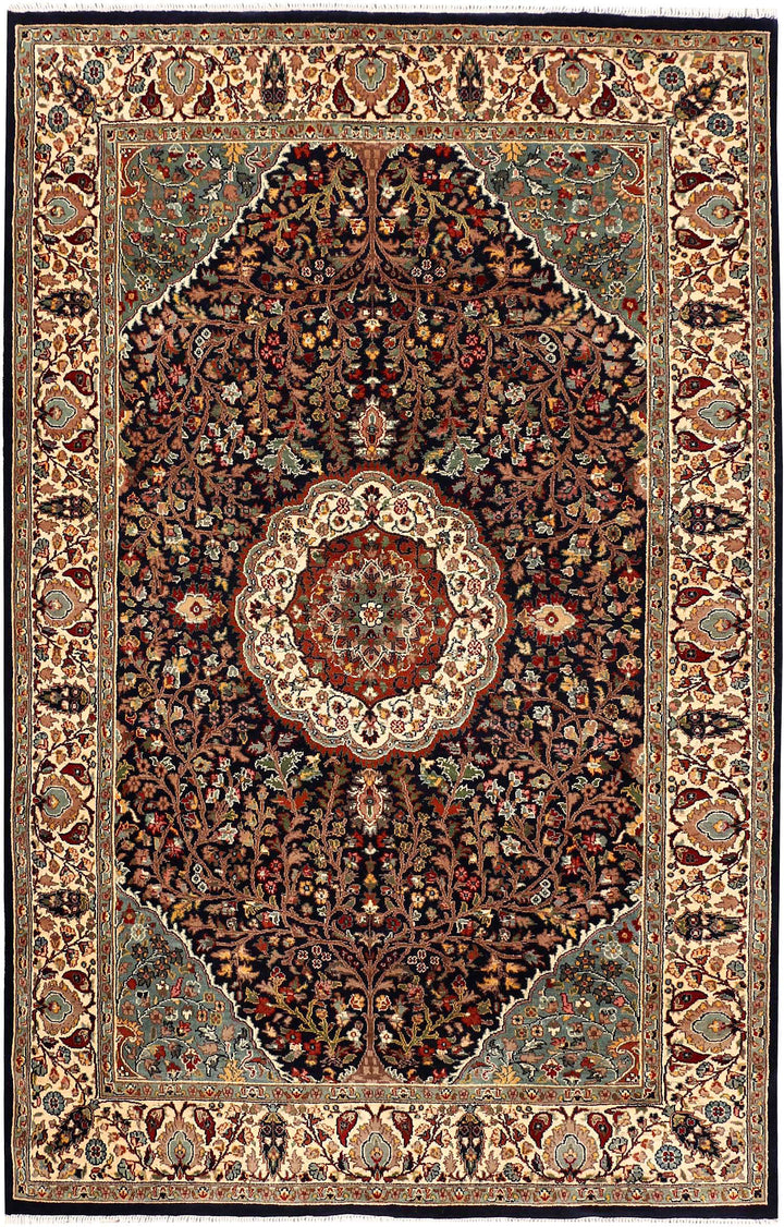 Black Tree of Life 4' 1 x 6' 4 - No. 52334 - ALRUG Rug Store