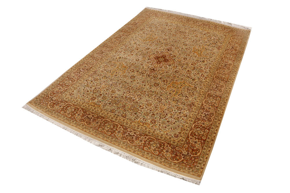 Navajo White Mahal 4' 7 x 6' 9 - No. 52337 - ALRUG Rug Store