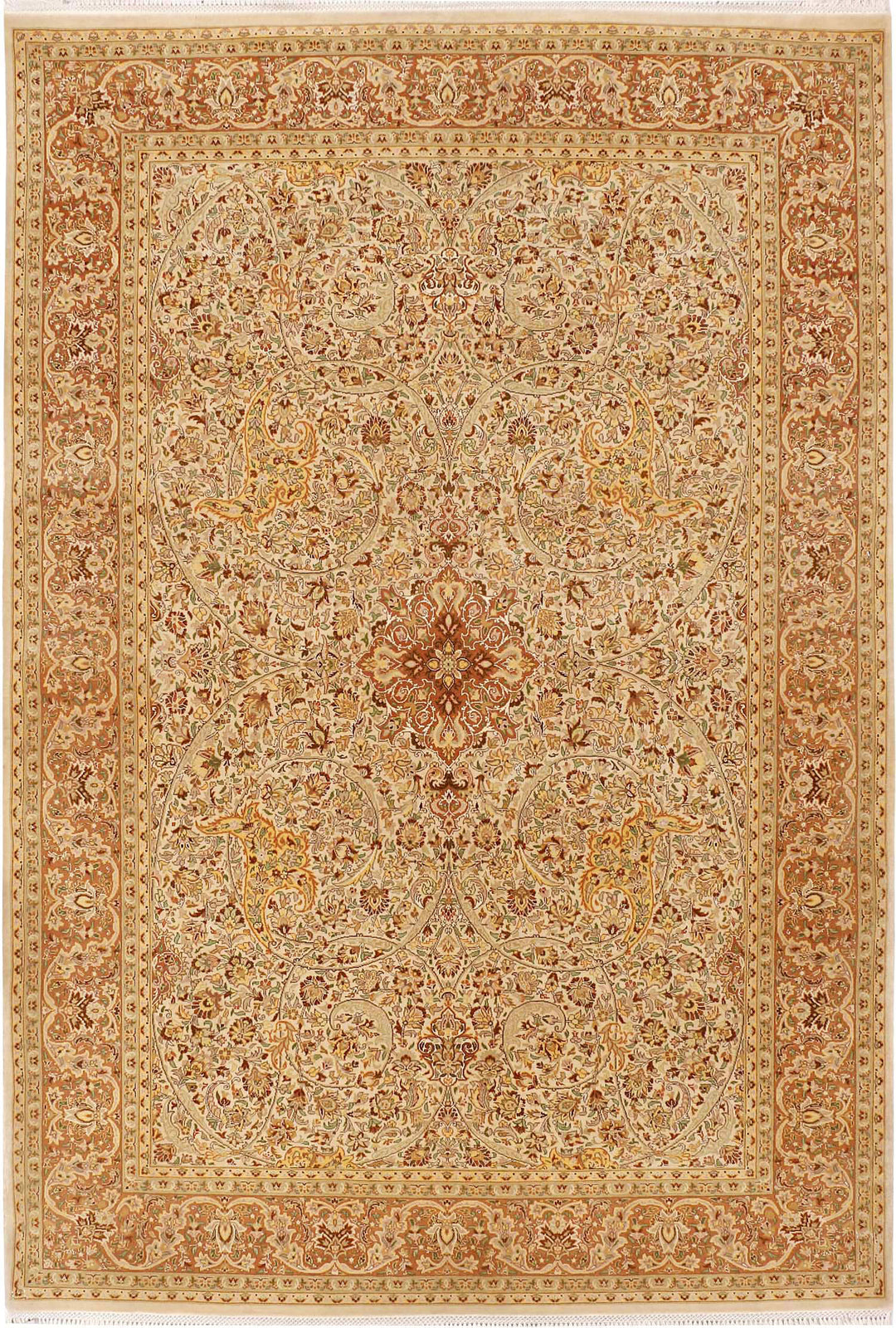 Navajo White Mahal 4' 7 x 6' 9 - No. 52337 - ALRUG Rug Store