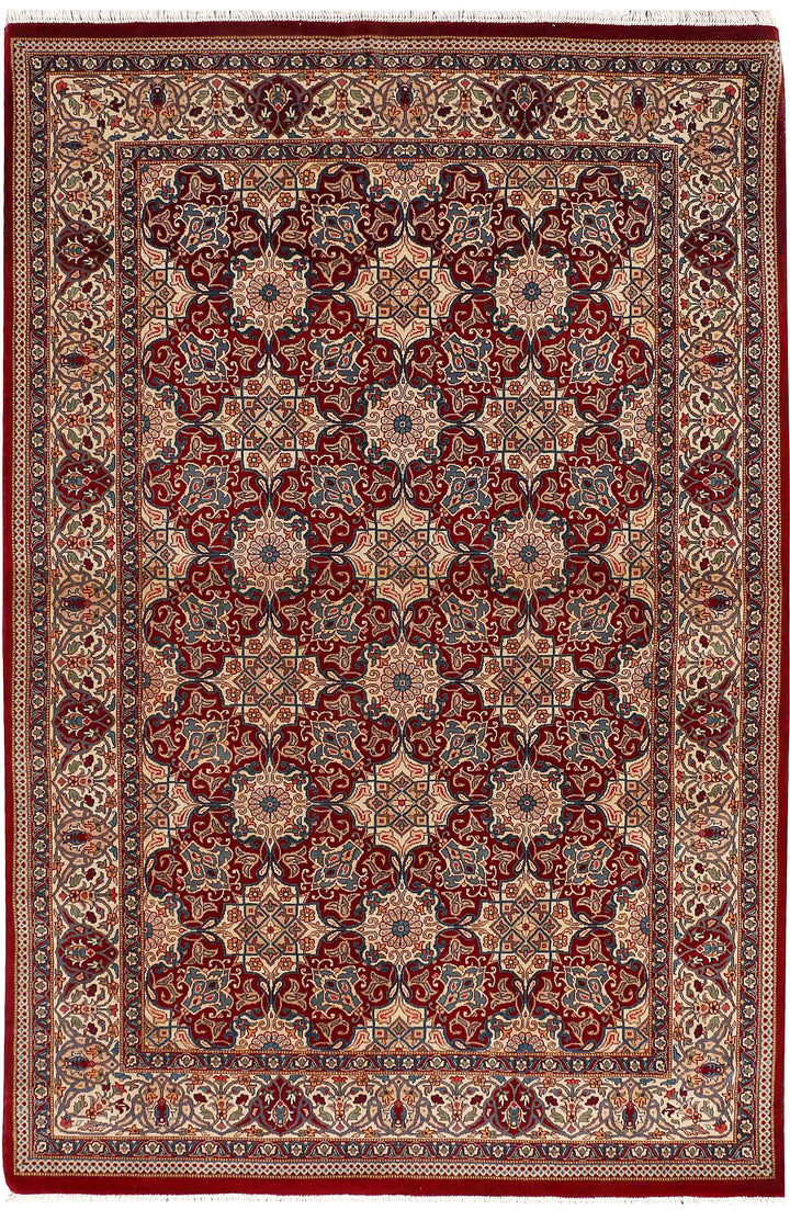 Maroon Mahal 4'  1" x 6'  2" - No. QA38998