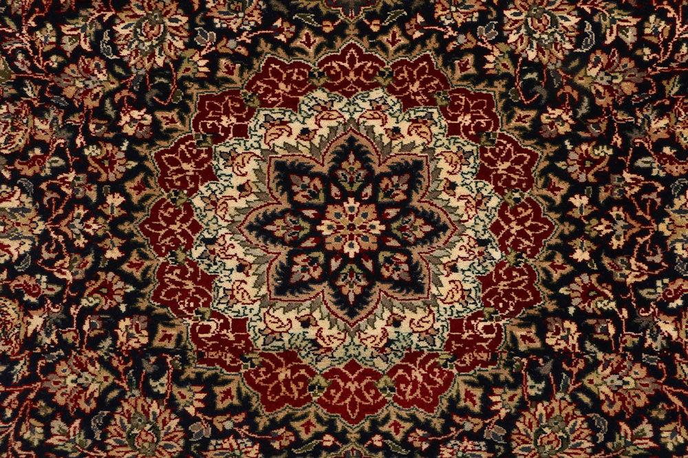 Black Ardibil 4' 7 x 7' - No. 52341 - ALRUG Rug Store