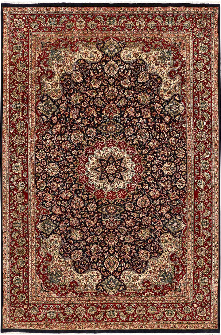 Black Ardibil 4' 7 x 7' - No. 52341 - ALRUG Rug Store