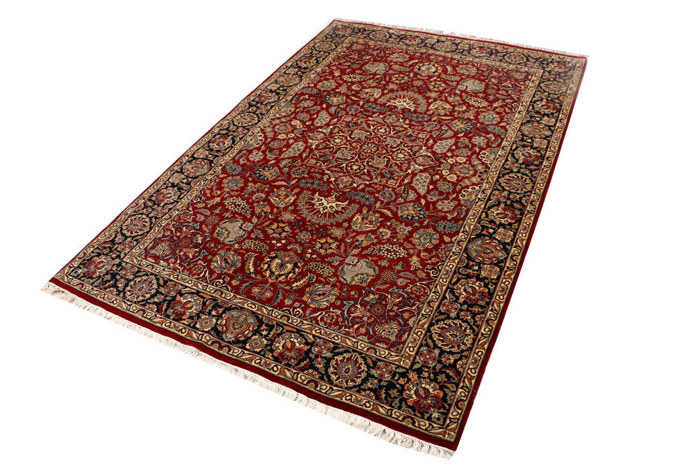 Firebrick Isfahan 4' 6 x 6' 11 - No. 52342 - ALRUG Rug Store
