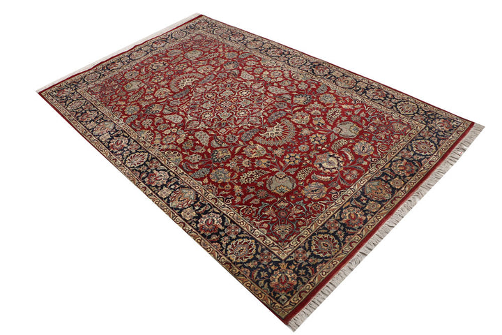 Firebrick Isfahan 4' 6 x 6' 11 - No. 52342 - ALRUG Rug Store