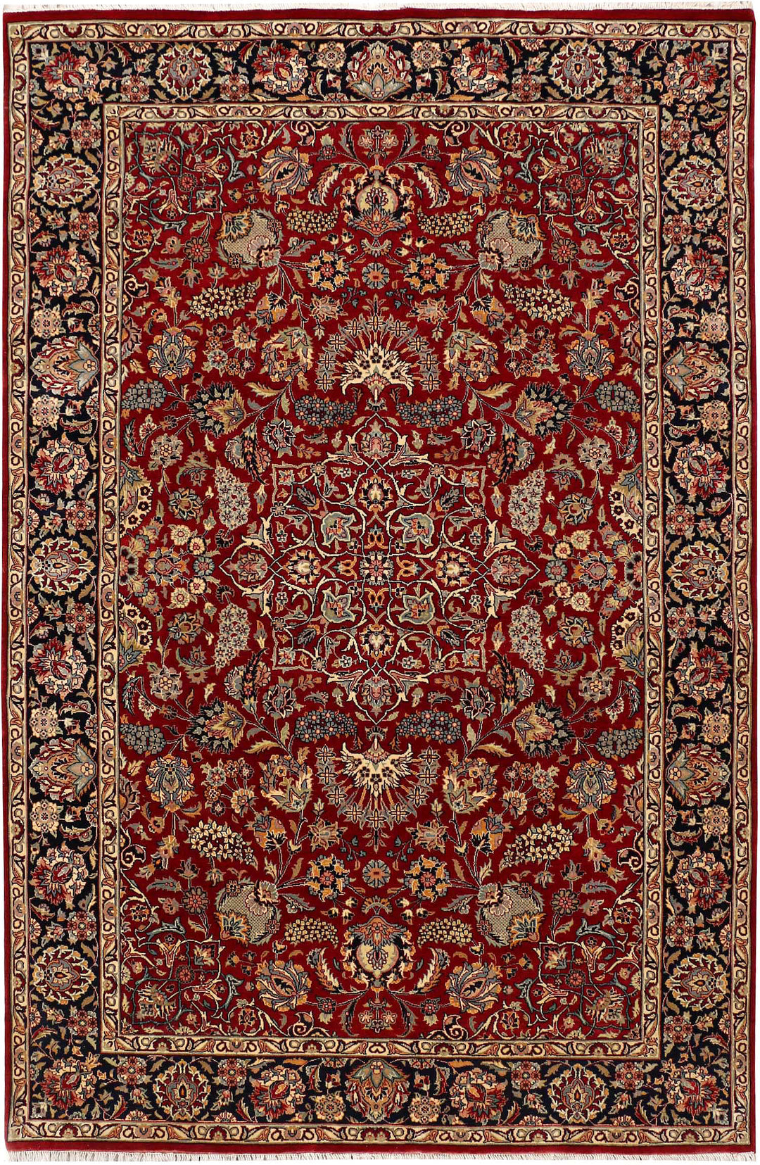 Firebrick Isfahan 4' 6 x 6' 11 - No. 52342 - ALRUG Rug Store
