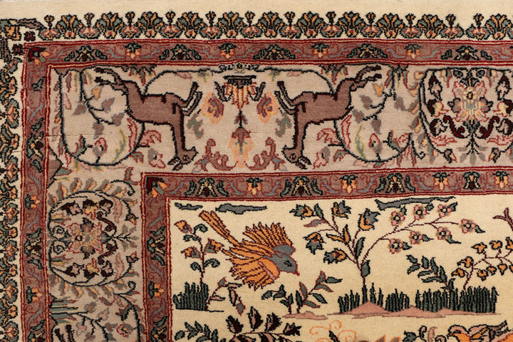 Blanched Almond Pictorial 4' 6 x 7' 3 - No. 52345 - ALRUG Rug Store