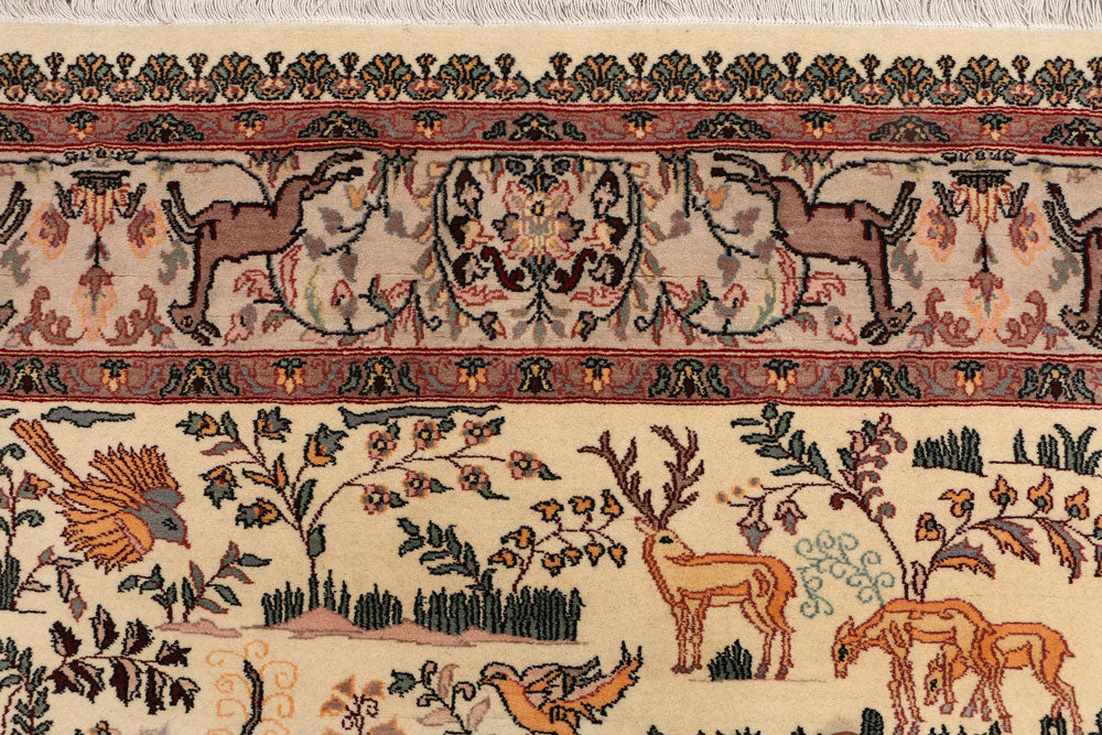 Blanched Almond Pictorial 4' 6 x 7' 3 - No. 52345 - ALRUG Rug Store