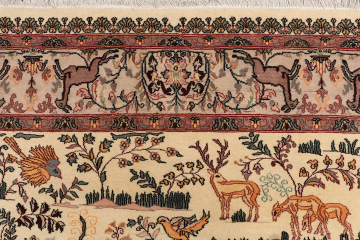 Blanched Almond Pictorial 4' 6 x 7' 3 - No. 52345 - ALRUG Rug Store