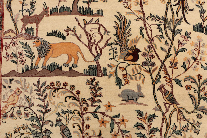 Blanched Almond Pictorial 4' 6 x 7' 3 - No. 52345 - ALRUG Rug Store