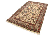 Blanched Almond Pictorial 4' 6 x 7' 3 - No. 52345 - ALRUG Rug Store
