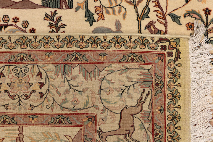 Blanched Almond Pictorial 4' 6 x 7' 3 - No. 52345 - ALRUG Rug Store