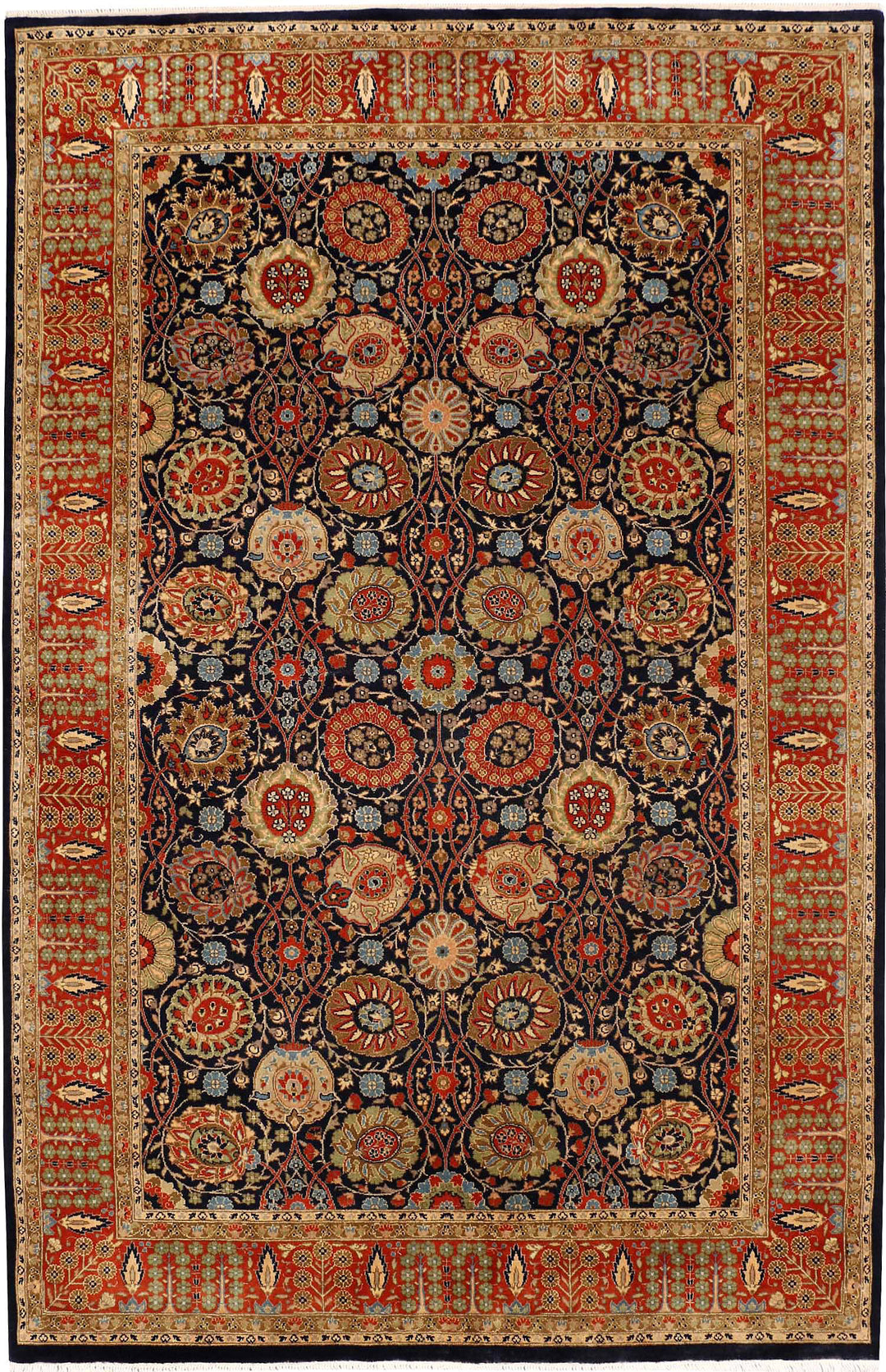 Black Sultanabad 4' 7 x 7' 3 - No. 52346 - ALRUG Rug Store