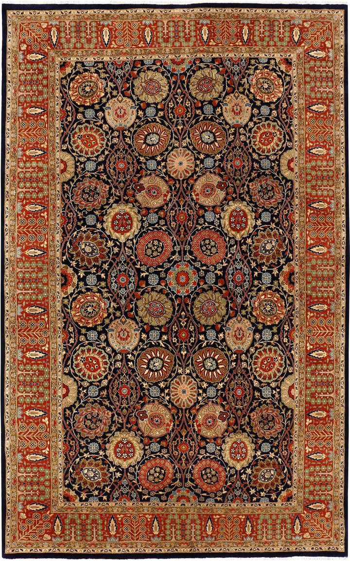 Black Sultanabad 4' 7 x 7' 4 - No. 52348 - ALRUG Rug Store