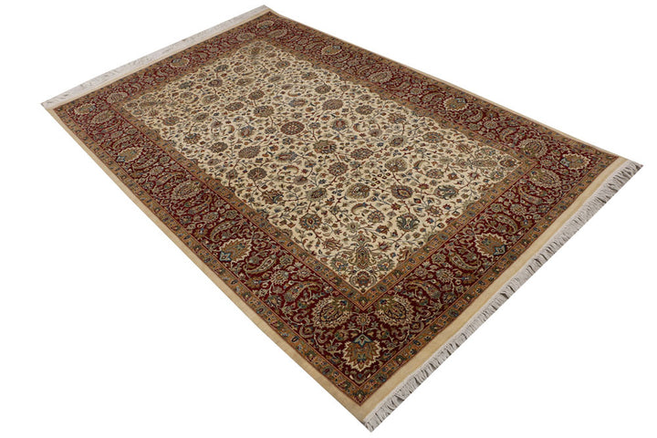 Cornsilk Mahal 4' 8 x 7' 2 - No. 52355 - ALRUG Rug Store
