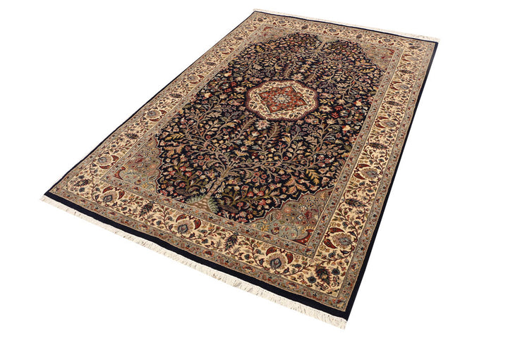 Black Tree of Life 4' 7 x 7' 1 - No. 52356 - ALRUG Rug Store