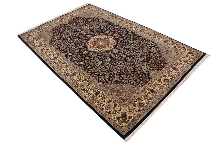 Black Tree of Life 4' 7 x 7' 1 - No. 52356 - ALRUG Rug Store