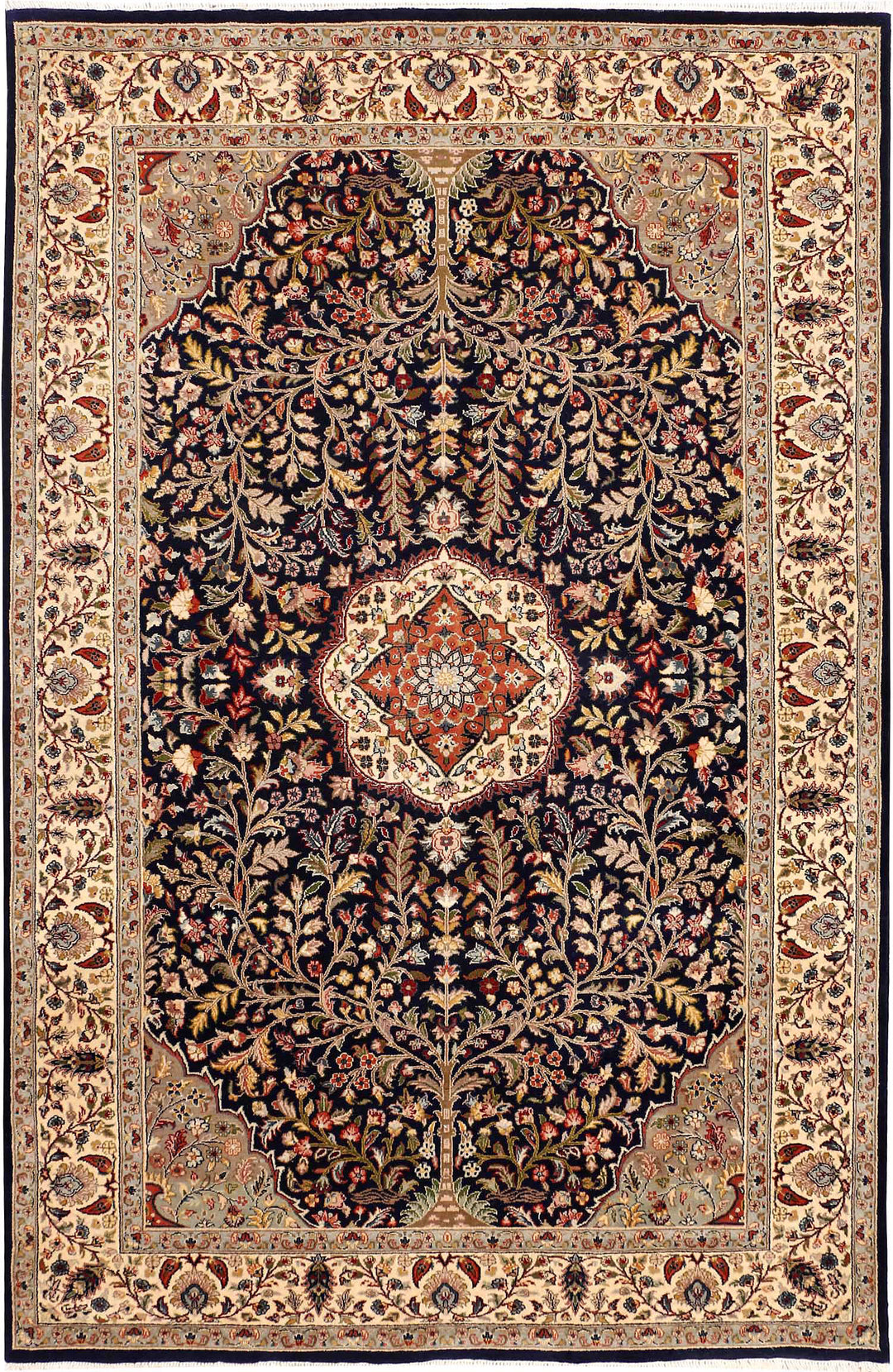 Black Tree of Life 4' 7 x 7' 1 - No. 52356 - ALRUG Rug Store