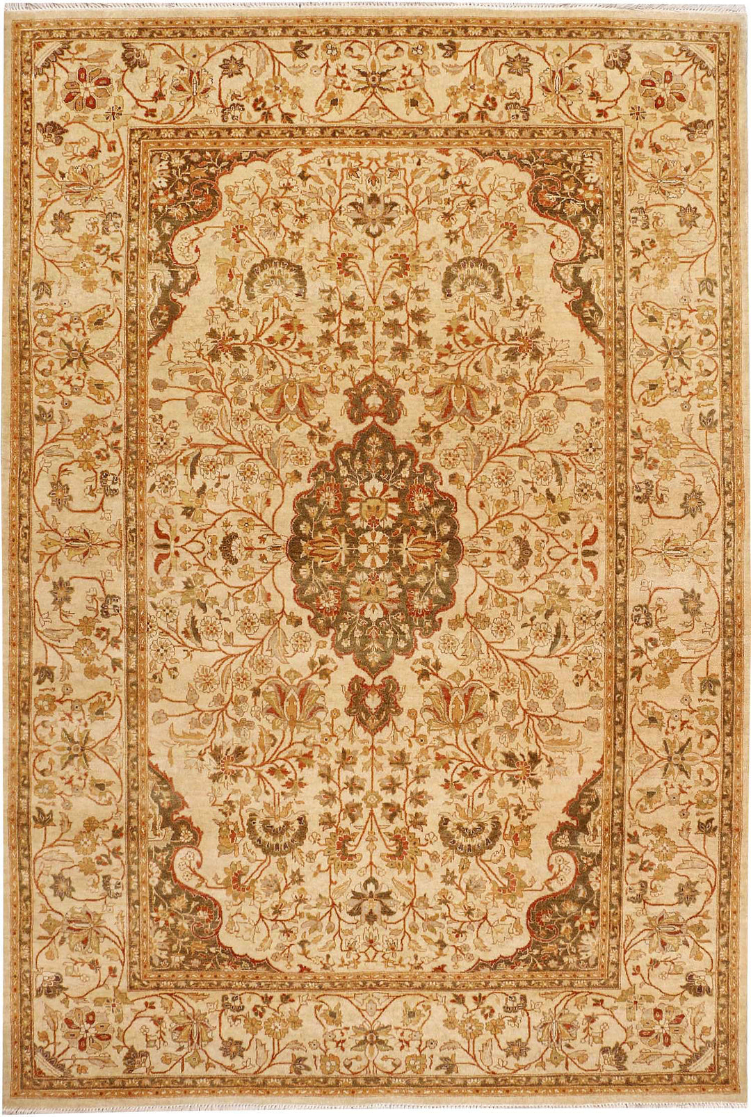Navajo White Isfahan 5' 1 x 7' 9 - No. 52365 - ALRUG Rug Store