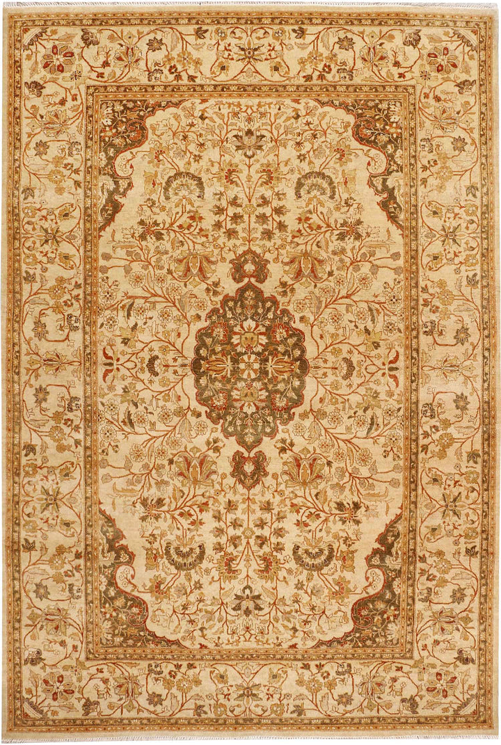 Navajo White Isfahan 5' 1 x 7' 9 - No. 52365 - ALRUG Rug Store