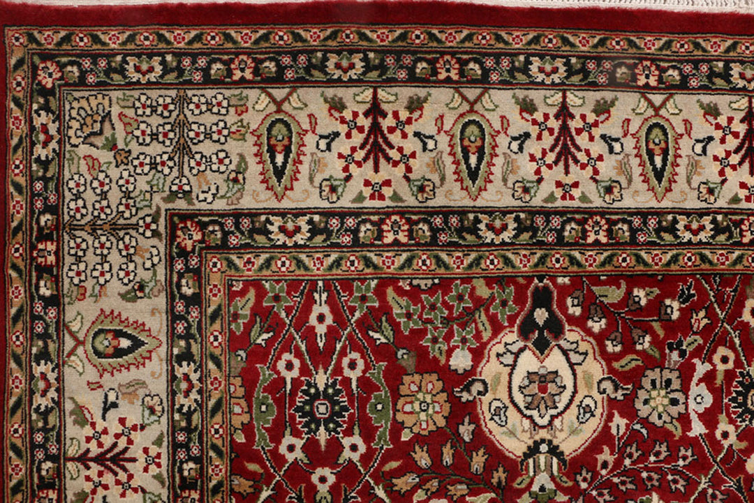 Maroon Mahal 5'  1" x 7'  3" - No. QA24599