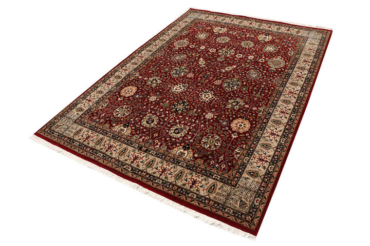 Maroon Mahal 5'  1" x 7'  3" - No. QA24599