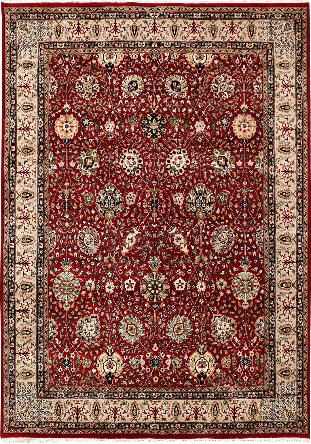 Maroon Mahal 5' 1 x 7' 3 - No. 52376 - ALRUG Rug Store