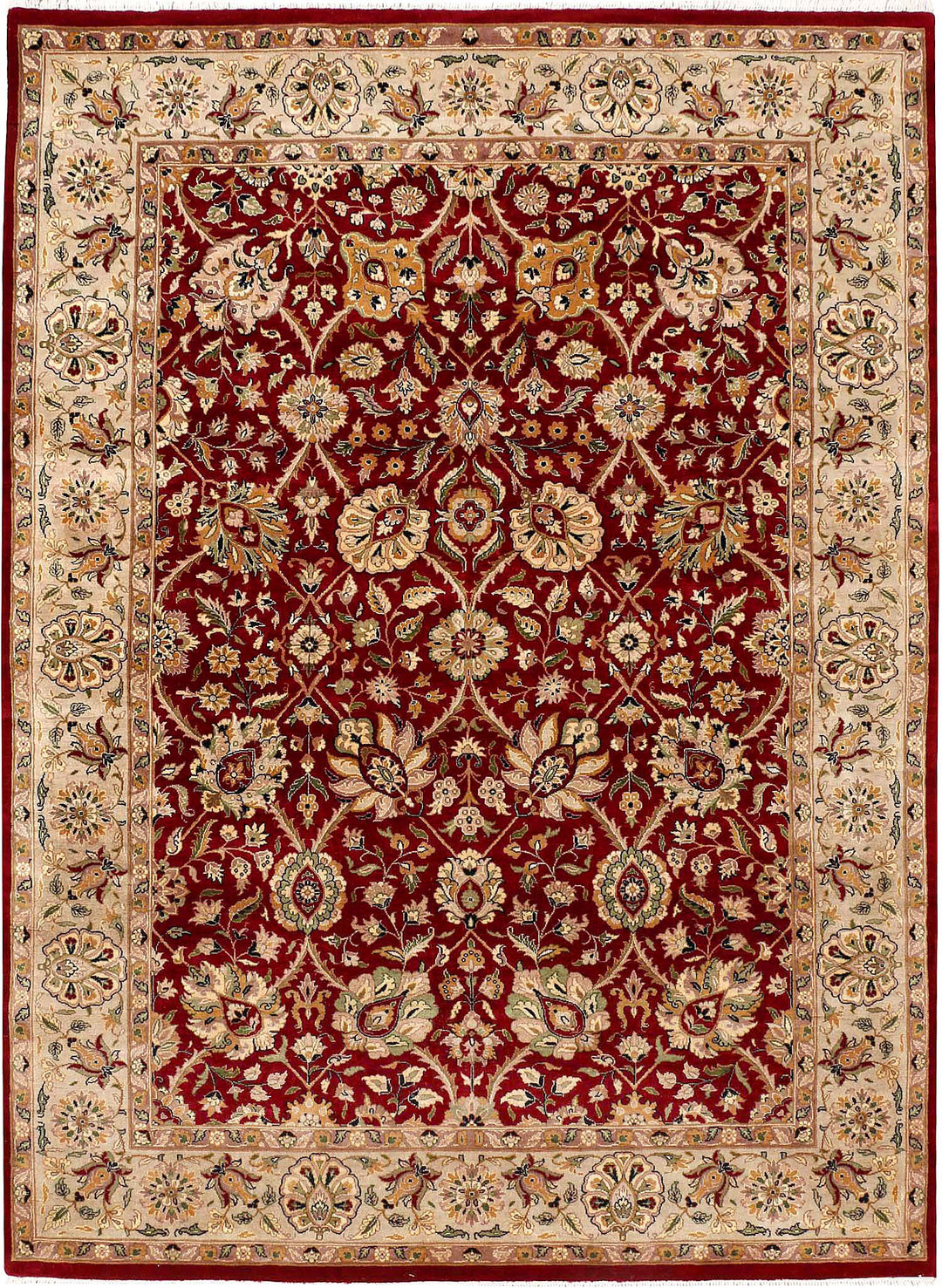 Maroon Mahal 5' 2 x 7' 1 - No. 52377 - ALRUG Rug Store