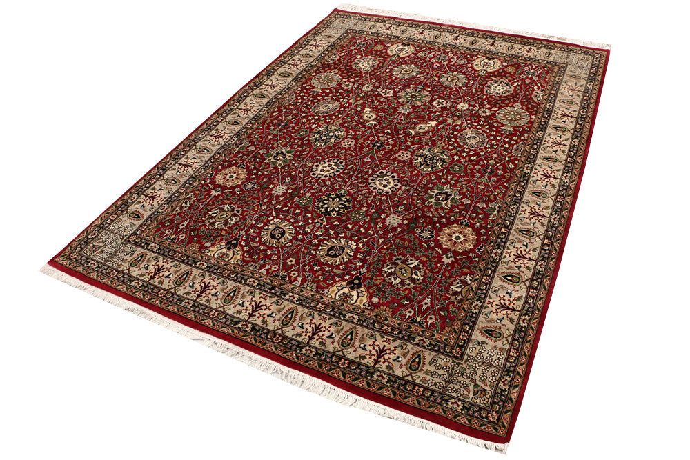 Maroon Mahal 4' 11 x 7' 2 - No. 52378 - ALRUG Rug Store