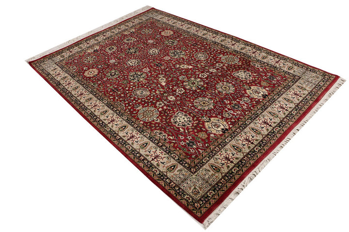 Maroon Mahal 4' 11 x 7' 2 - No. 52378 - ALRUG Rug Store