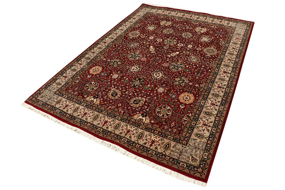 Maroon Mahal 5' 1 x 7' 1 - No. 52385 - ALRUG Rug Store
