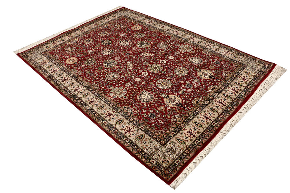 Maroon Mahal 5' 1 x 7' 1 - No. 52385 - ALRUG Rug Store