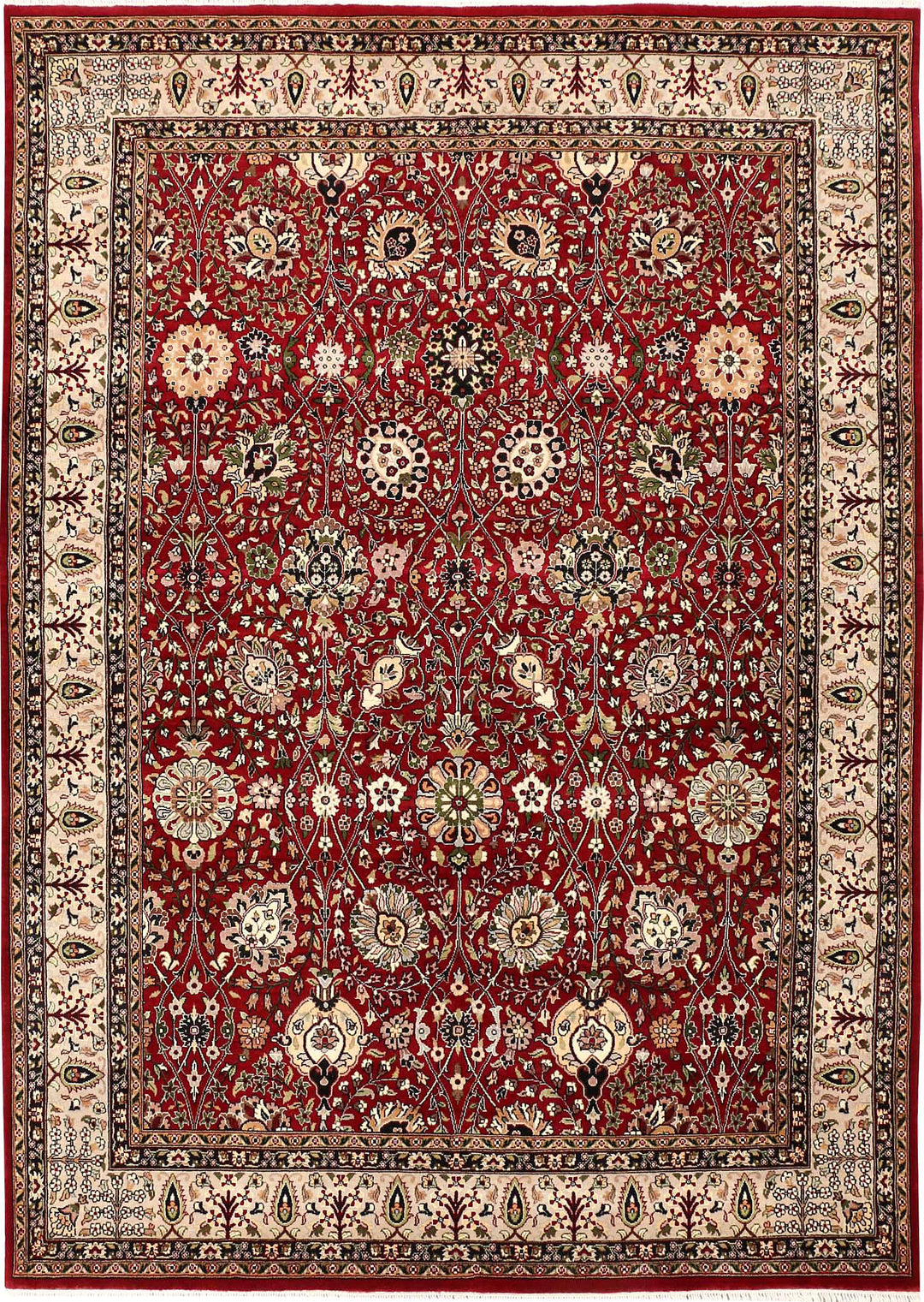 Maroon Mahal 5' 1 x 7' 1 - No. 52385 - ALRUG Rug Store