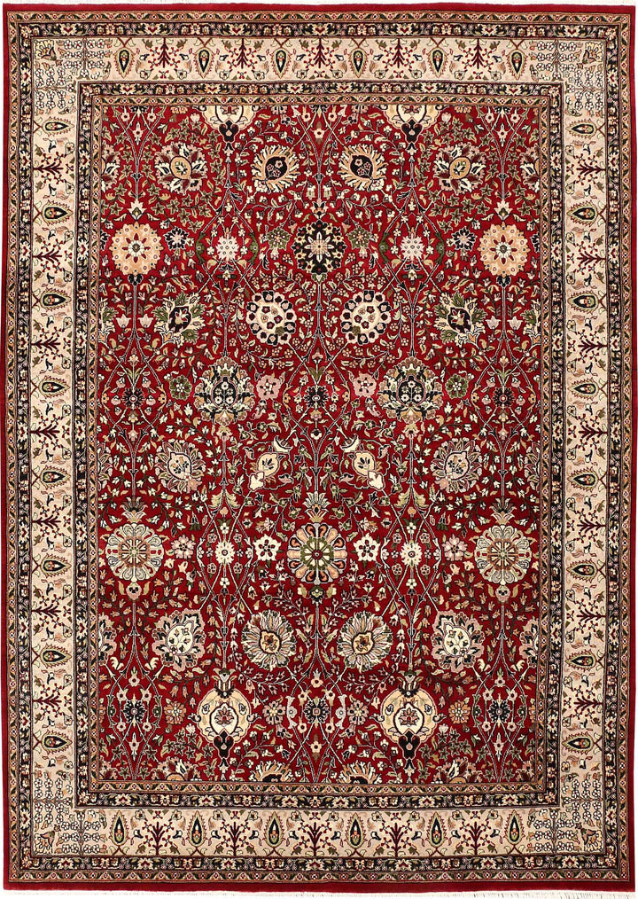 Maroon Mahal 5' 1 x 7' 1 - No. 52385 - ALRUG Rug Store