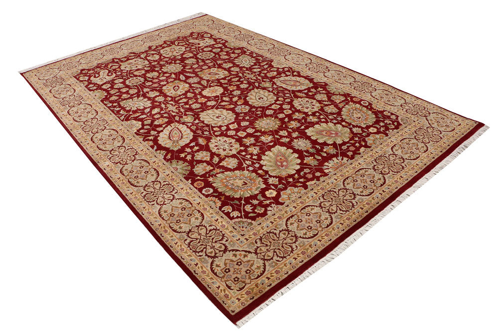 Firebrick Mahal 6' 1 x 9' 2 - No. 52395 - ALRUG Rug Store