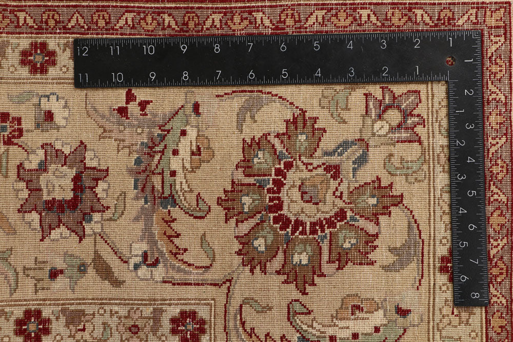 Maroon Kashan 6' 2 x 9' 1 - No. 52401 - ALRUG Rug Store