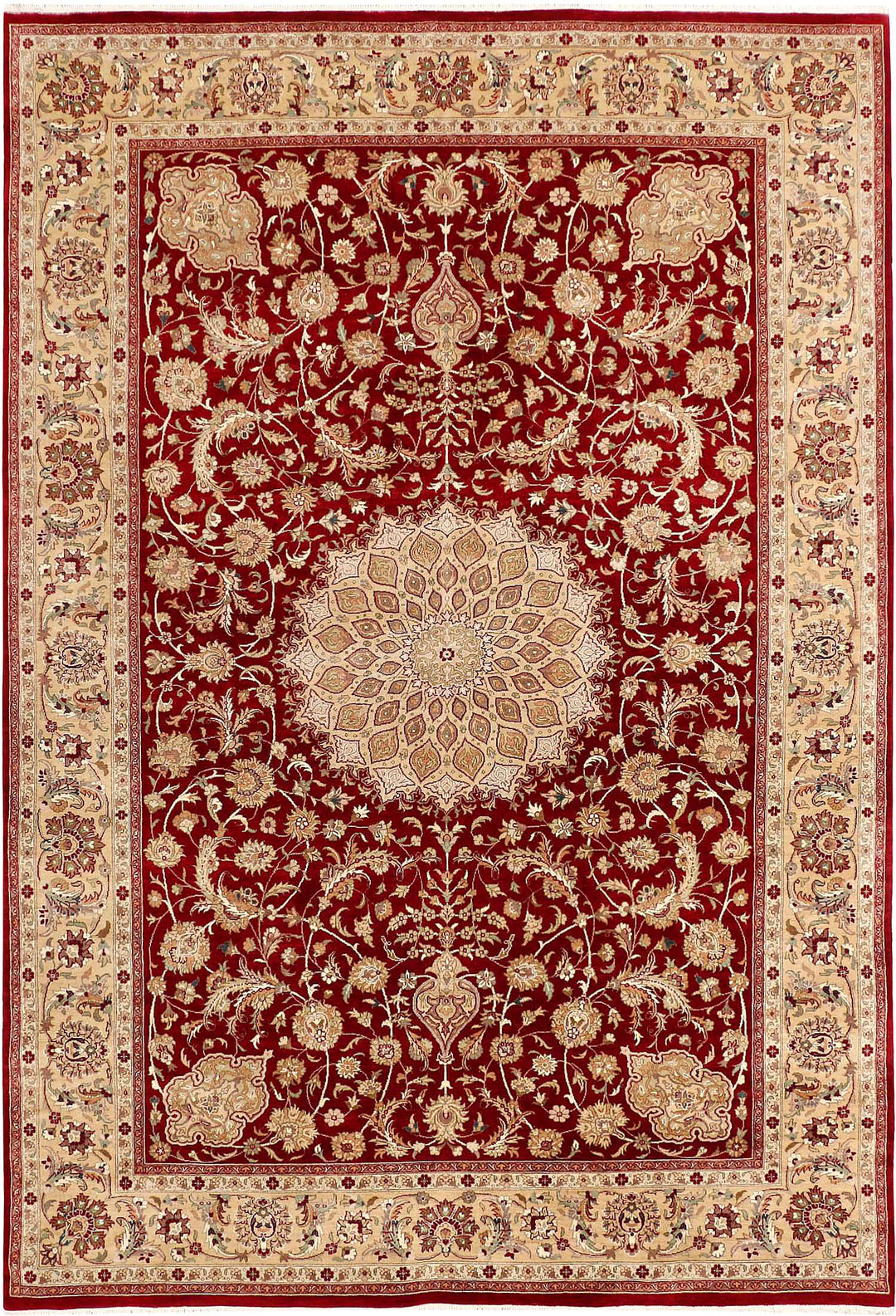 Maroon Kashan 6' 2 x 9' 1 - No. 52401 - ALRUG Rug Store