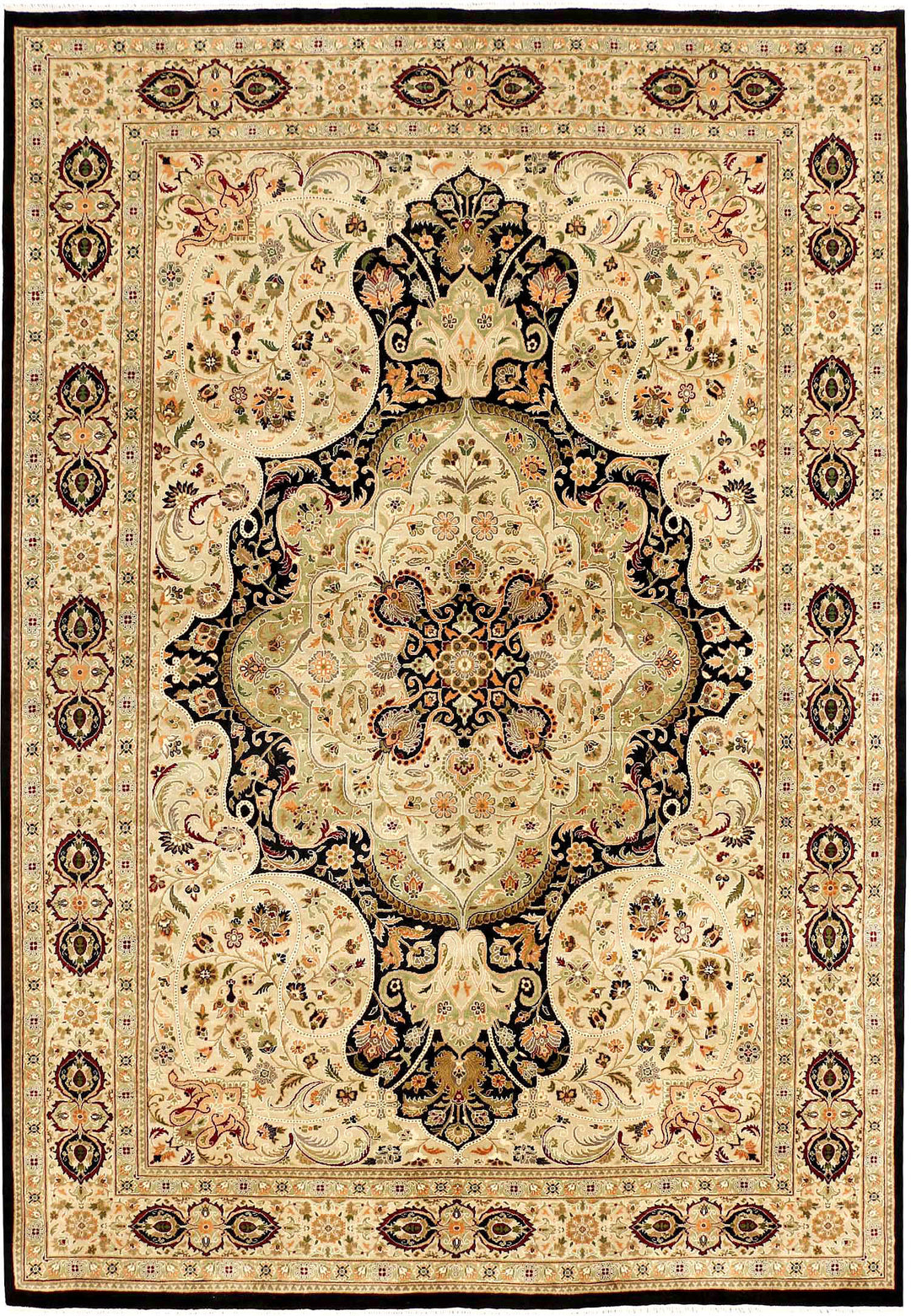 Black Kirman 6' 1 x 8' 11 - No. 52421 - ALRUG Rug Store