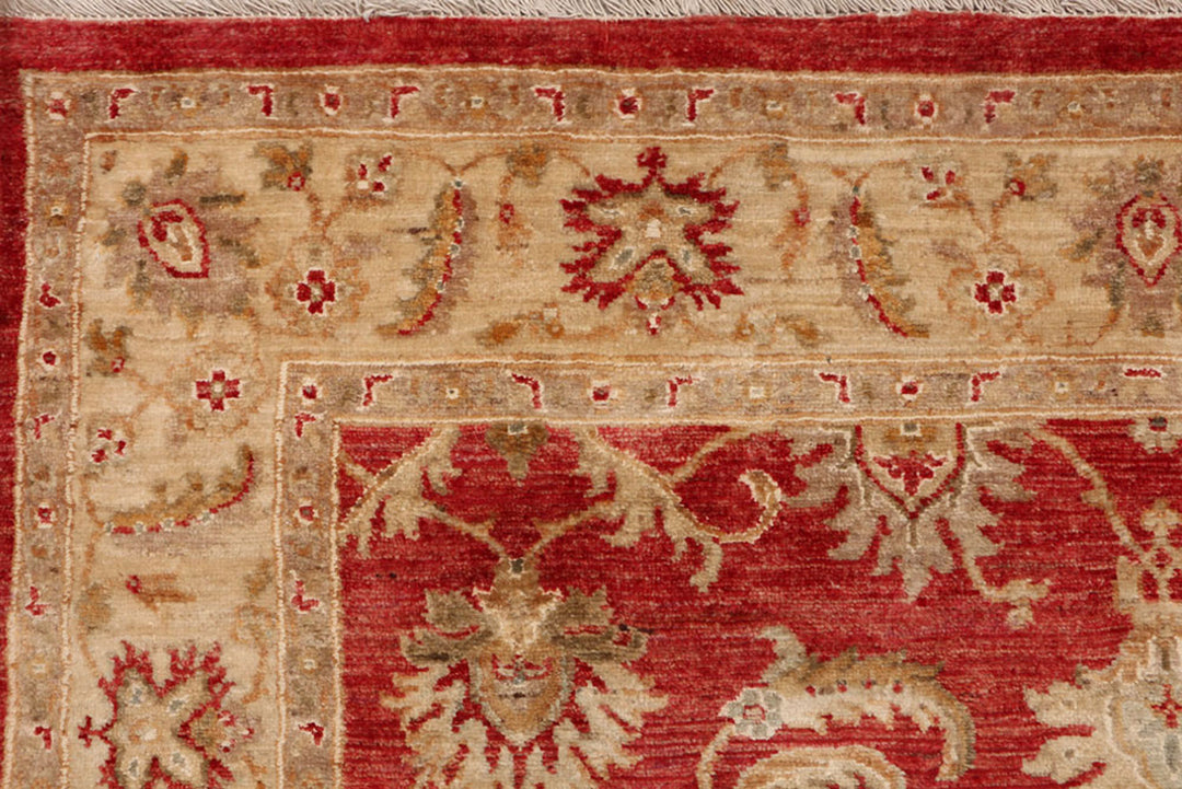 Orange Red Ziegler 4'  6" x 6'  6" - No. QA14495