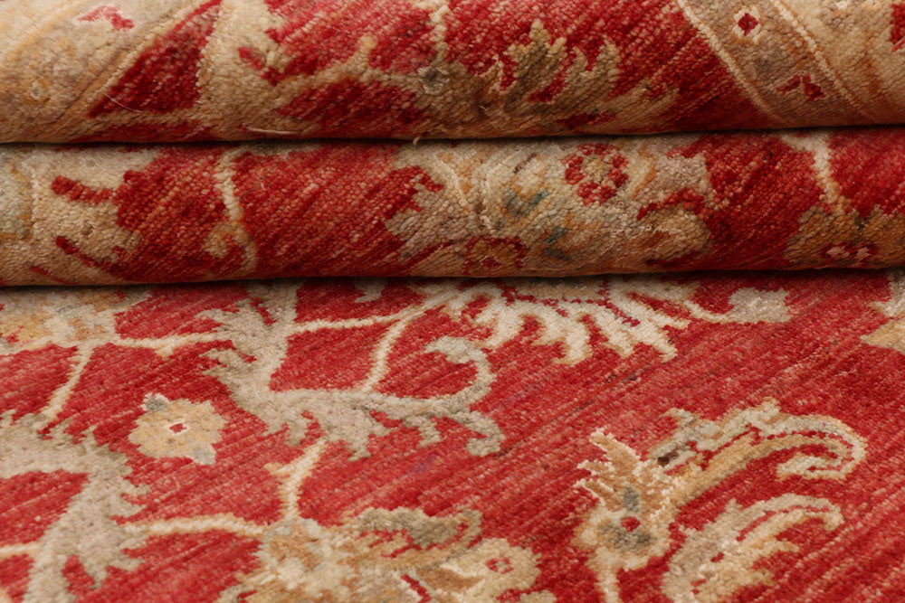 Orange Red Ziegler 4' 6 x 6' 6 - No. 52437 - ALRUG Rug Store