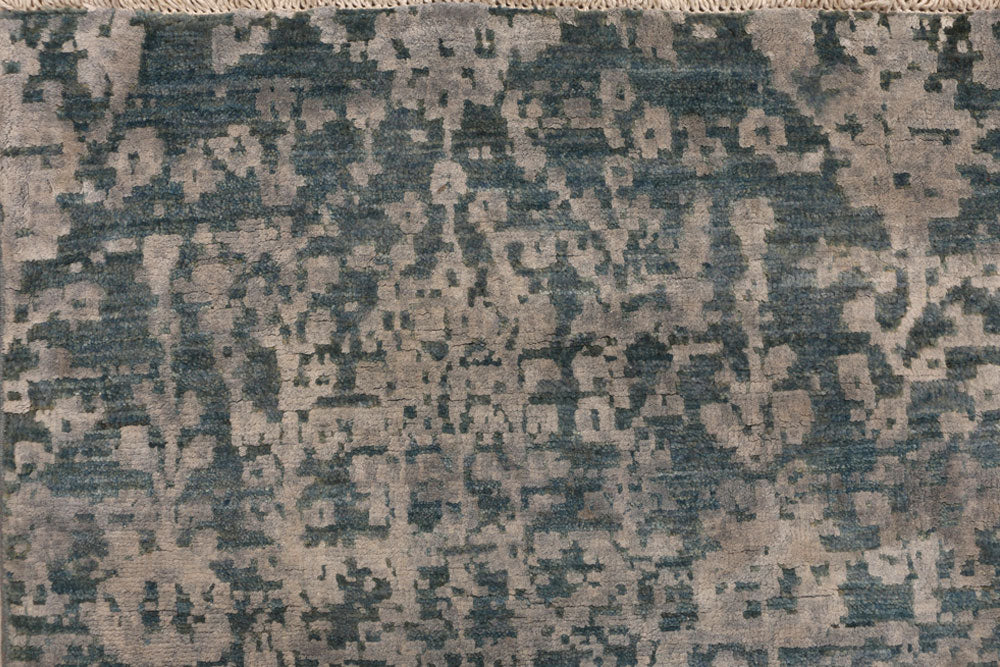 Cadet Blue Gabbeh 4' x 5' 10 - No. 52454 - ALRUG Rug Store