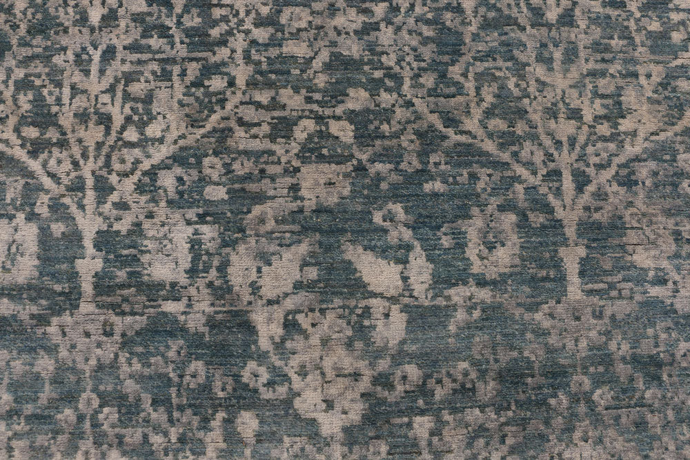 Cadet Blue Gabbeh 4' x 5' 10 - No. 52454 - ALRUG Rug Store