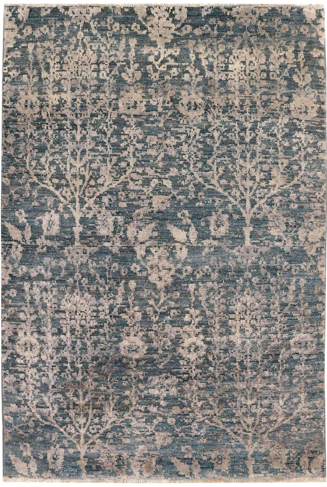 Cadet Blue Gabbeh 4' x 5' 10 - No. 52454 - ALRUG Rug Store