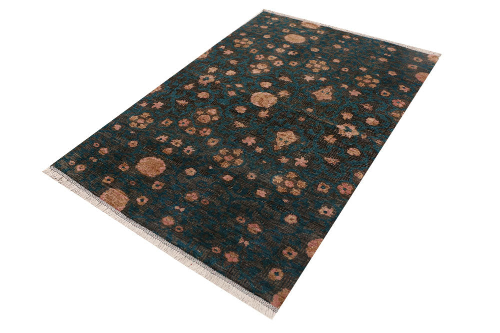 Teal Gabbeh 4' 3 x 6' 1 - No. 52455 - ALRUG Rug Store